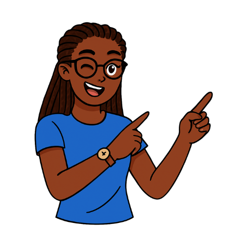 Hey Lorna character illustration